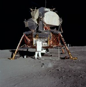 apollo 11 eagle on the moon