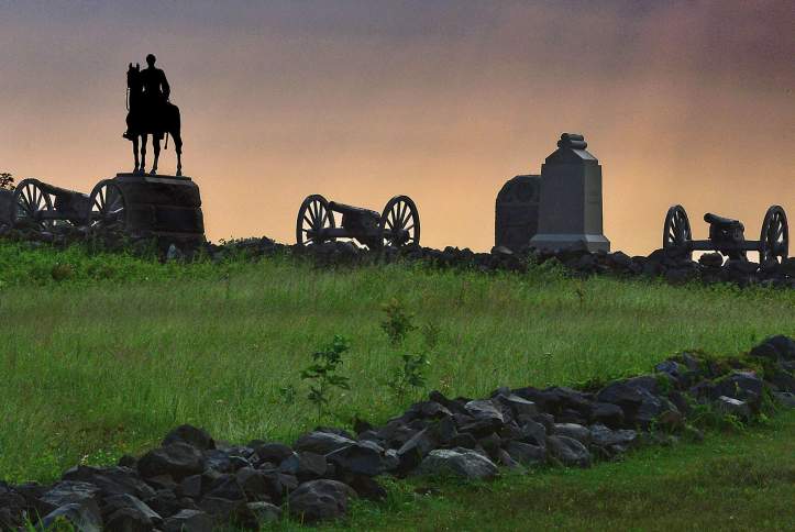 gettysburg sunset